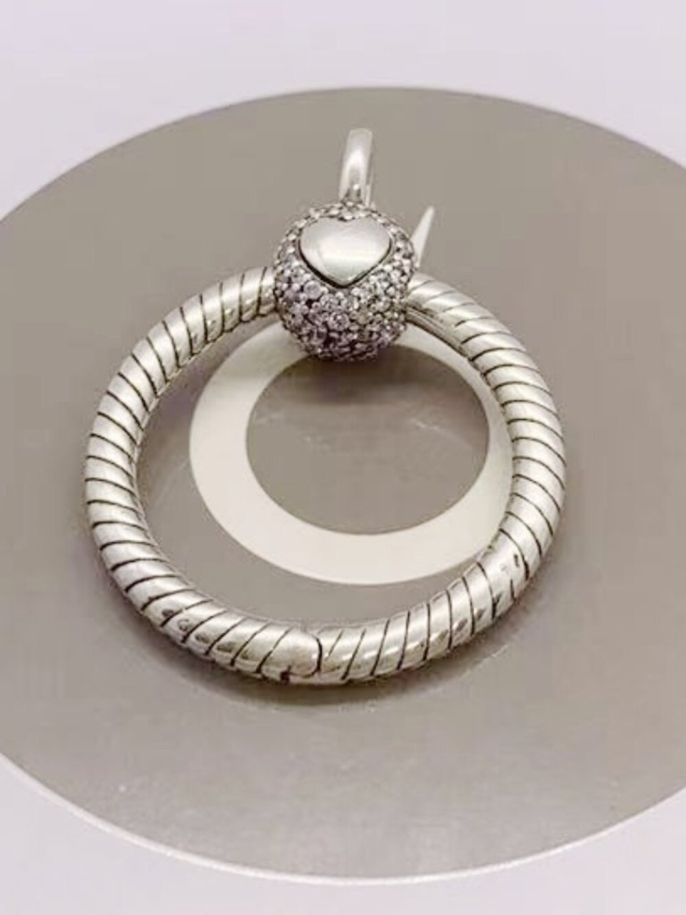 Pandora Moments Small Pavé O Pendant